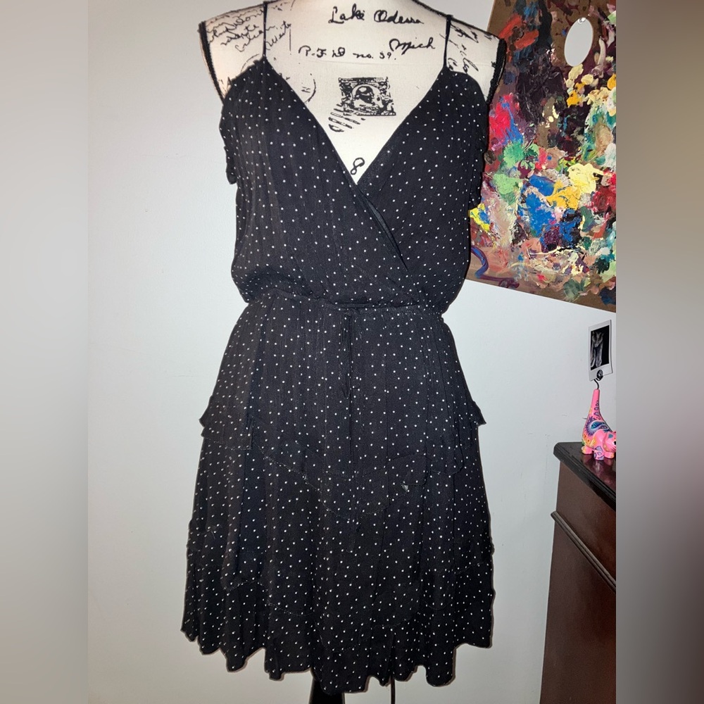 Polka dot party mini dress size medium